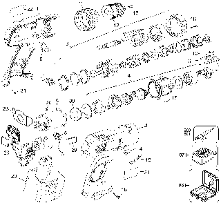 Exploded Diagram A Diagram and Parts List for 2870K-AU Type 1 Black and Decker Cordless Drill